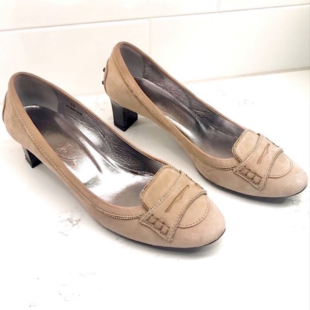 TOD’s Suede “Arena Viva” Pumps